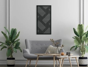 drevko Abstraktný obraz na stenu Moderna Rozmer obrazu: 44,5 x 22 cm, Farba dekorácie: Čierna