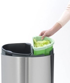 Brabantia Touch Bin NEW 23/10L  Matná oceľ otiskuvzdorná