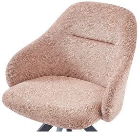 Svetlohnedé čalúnené jedálenské kreslá v súprave s podrúčkami 2 ks Tamara – Marckeric