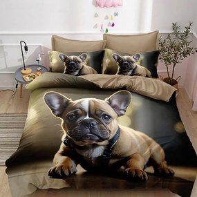 Obliečky BULLDOG BEIGE 3-dielna sada 140x200 cm