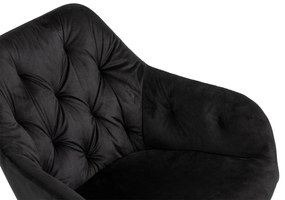 Noela Zamatová jedálenská stolička SIENA čierna