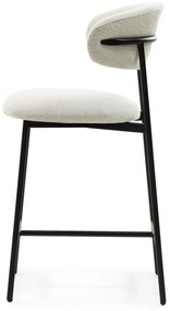 Barová židle Fresno boucle krémová