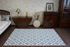 Koberec COLOR 19246/969 SISAL Kvety biely
