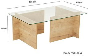 Konferenčný stolík Escape Sapphire Oak