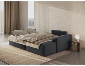Tmavosivá rozkladacia rohová pohovka (pravý roh) Jodie – Micadoni Home