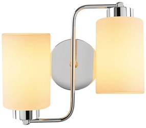 Nástenné svietidlo v bielo-striebornej farbe Balcova – Opviq lights