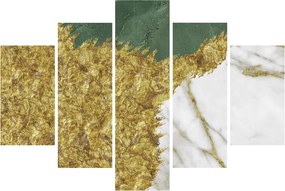 Obraz - Zelený mramor N⁰2 (150x105 cm)