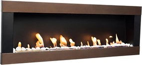 BIOFLAME biokrb Easy L Open Brown Horizontal 115x40 cm