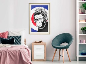 Artgeist Plagát - Queen of Monkeys [Poster] Veľkosť: 20x30, Verzia: Čierny rám s passe-partout