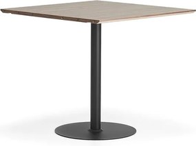 Bartový stôl METRIC, rozširujúci diel, 1000x1000x900 mm, čierna/orech