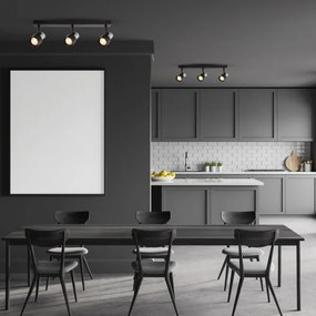 Bodové svietidlo CINO 3xGU10/8W/230V čierna