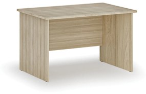 Kancelársky písací stôl rovný PRIMO WOOD, 1200 x 800 mm, dub prírodný