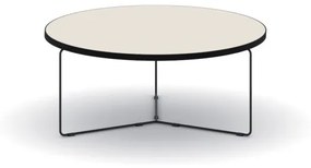 Okrúhly konferenčný stôl TENDER, výška 275 mm, priemer 900 mm, zemitá