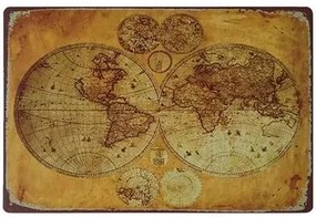 Ceduľa Mapa sveta