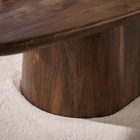 Konferenčný stôl 55-91 Central 135x70cm Drevo Acacia  - Komfort-nábytok