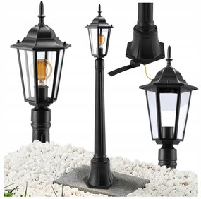BERGE Záhradná lampa Stĺp Lampáš LED E27 105cm