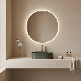 Rea Vanda, umývadlo na dosku 490x310x130 mm, tmavá zelená, REA-U3611