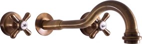 Slezák - RAV Umývadlová batéria podomietková s telesomMORAVA RETRO - MK131SM, Stará mosadz (Bronz)