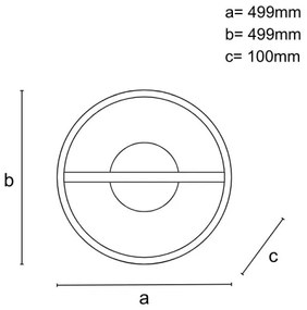 LED Stmievateľné stropné svietidlo LED/60W/230V 3000-6500K + diaľkové ovládanie