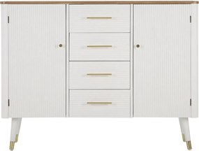 Komoda Matera 117 cm biela/hnedá