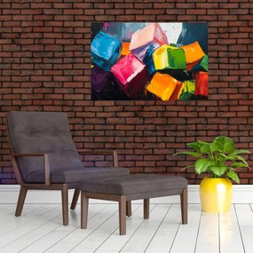 Obraz - Farebné kocky (90x60 cm)