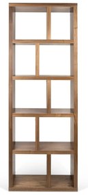 Knižnica v dekore orecha v prírodnej farbe 70x198 cm Berlin – TemaHome