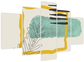 Obraz - Abstraktné listy N⁰2 (150x105 cm)