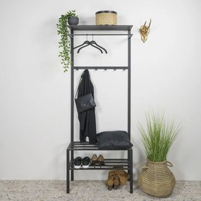 Čierna kovová predsieňová zostava Ivar – Spinder Design