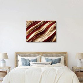 Obraz - Zlato - biela textúra (70x50 cm)