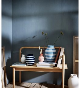 Ružovo-biela keramická váza Kähler Design Nuovo, výška 14,5 cm