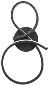 Eglo 901268 - LED Nástenné svietidlo SERPINS LED/11,4W/230V 3000K čierna