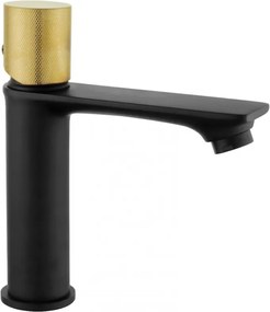 Mexen Royo One Umývadlová batéria, čierna-zlatá, 72201-75