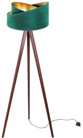 Podlahová lampa MEDIOLAN, 1x textilné tienidlo (výber z 9 farieb), (výber zo 6 farieb konštrukcie)