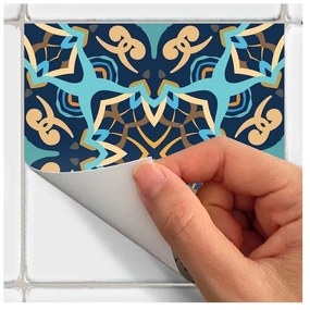 Sada 9 dekoratívnych samolepiek na stenu Ambiance Dizier, 15 × 15 cm