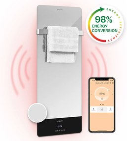 Hot Spot Crystal Reflect Smart, infračervený ohrievač, 850 W, aplikácia, časovač, zrkadlo