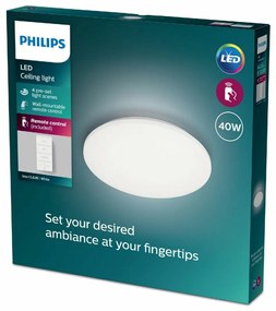 Philips 8720169196094 stropné LED svietidlo Izso 1x 40 W 4300lm 2700-6500K, pr. 47 cm + ovládač