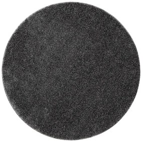 Kúpeľňový koberček SYNERGY glamour / lurex, sivý kruh