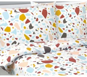 Bellatex Flanelové obliečky Mozaika, 140 x 220 cm, 70 x 90 cm