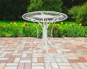 Kovový stôl GS13437402 - Biela