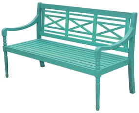 Sunfun Alea Záhradná lavica, 150 × 62 × 87 cm, akáciové drevo, tyrkysová