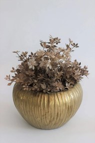Zlatý keramický kvetináč 25cm
