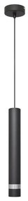 LED Luster na lanku TUBA 1xGU10/4,8W/230V čierna/chróm