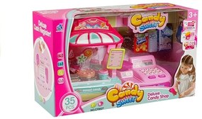 LEAN TOYS Cukráreň s pokladňou – 35 ks