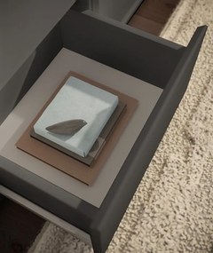 Široká komoda so šuplíkmi Brest, 160 cm, antracitová