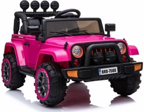 LEAN CARS Jeep BRD-7588 Ružové auto na batérie 4x4