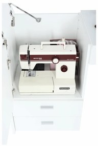 Viacúčelový stôl pre krajčírky Tailor - biela