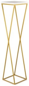 Stojan na kvety LOFT 100x24 cm zlatá/biela