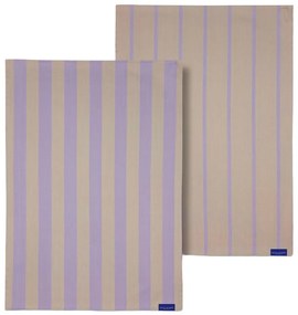Bavlnené utierky v súprave 2 ks 50x70 cm Stripes – Mette Ditmer Denmark
