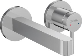 Hansgrohe Finoris, umývadlová batéria pod omietku 180, 2-otvorová inštalácia, EcoSmart, chrómová, HAN-76051000