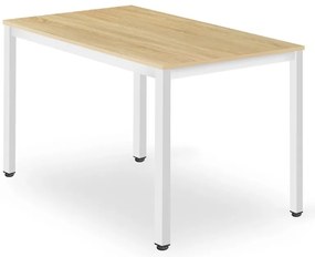 Stôl TESSA 120cm x 60cm - dub / biele nohy